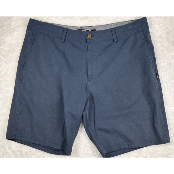 O'Neill Hybrid Men's Board Shorts Size 38 Blue Lightweight Hyperdry Stretch Golf - Picture 1 of 8